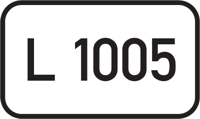 Straßenschild Landesstraße L 1005