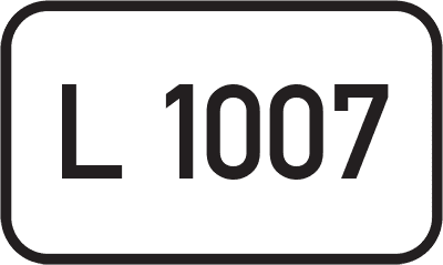Straßenschild Landesstraße L 1007