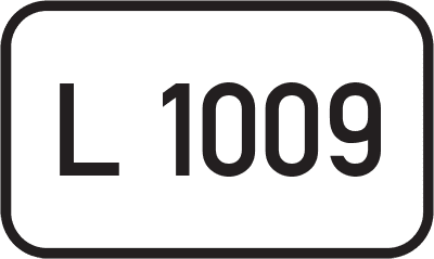 Straßenschild Landesstraße L 1009