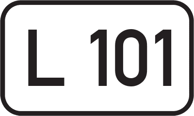 Straßenschild Landesstraße L 101