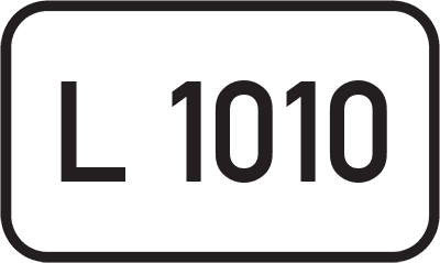 Straßenschild Landesstraße L 1010