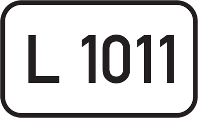 Straßenschild Landesstraße L 1011