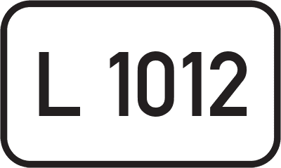 Straßenschild Landesstraße L 1012