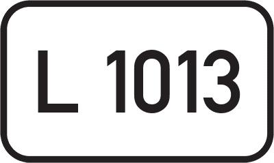 Straßenschild Landesstraße L 1013