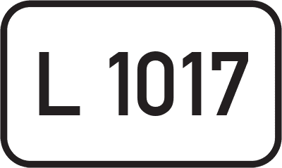 Straßenschild Landesstraße L 1017