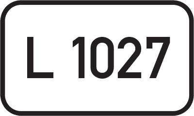 Straßenschild Landesstraße L 1027