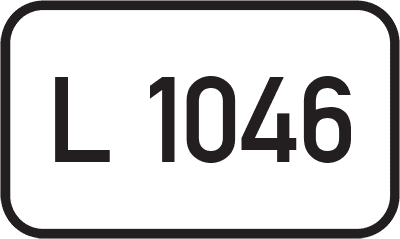 Straßenschild Landesstraße L 1046