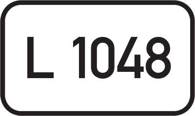 Straßenschild Landesstraße L 1048