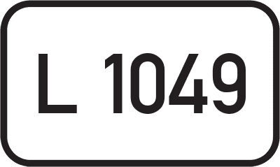 Straßenschild Landesstraße L 1049