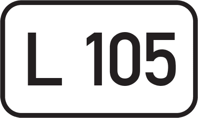 Straßenschild Landesstraße L 105