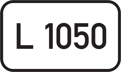 Straßenschild Landesstraße L 1050