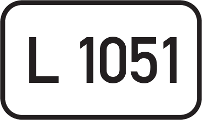 Straßenschild Landesstraße L 1051