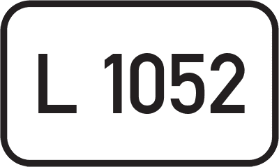 Straßenschild Landesstraße L 1052