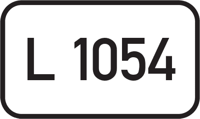 Straßenschild Landesstraße L 1054