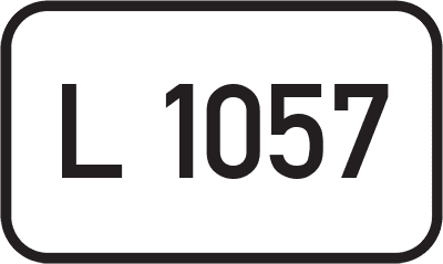 Straßenschild Landesstraße L 1057