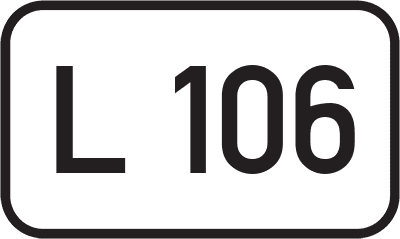 Straßenschild Landesstraße L 106