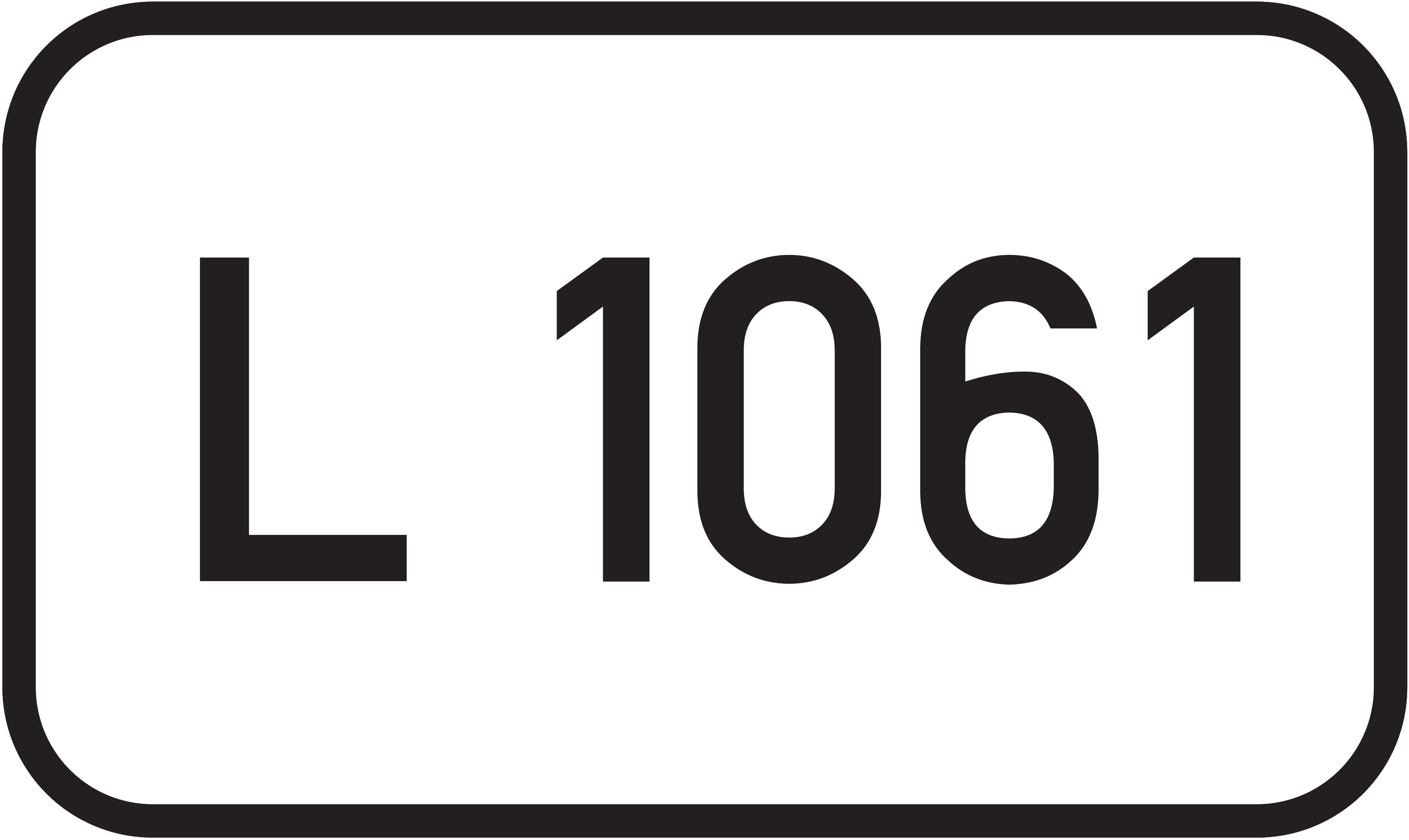 Straßenschild Landesstraße L 1061