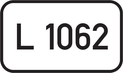 Straßenschild Landesstraße L 1062