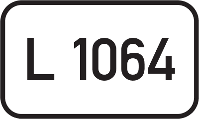 Straßenschild Landesstraße L 1064