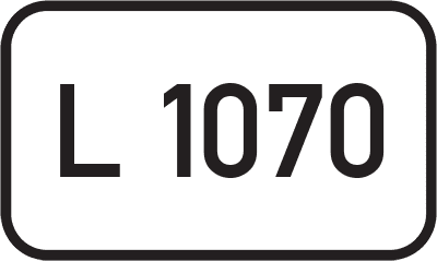 Straßenschild Landesstraße L 1070