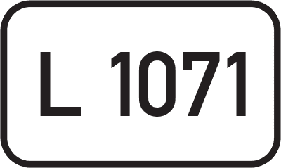 Straßenschild Landesstraße L 1071