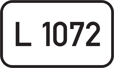 Straßenschild Landesstraße L 1072