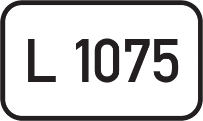 Straßenschild Landesstraße L 1075