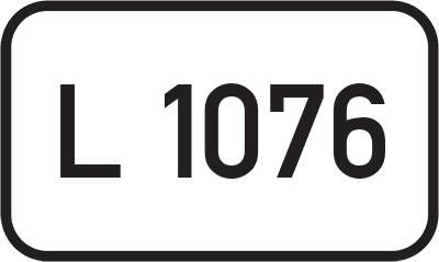 Straßenschild Landesstraße L 1076