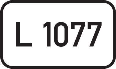 Straßenschild Landesstraße L 1077