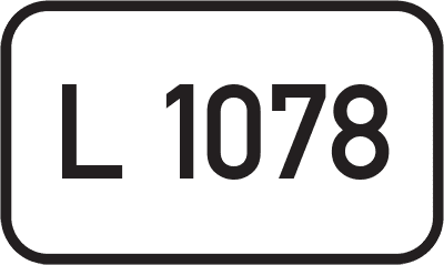 Straßenschild Landesstraße L 1078