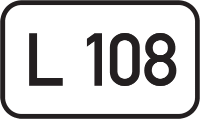 Straßenschild Landesstraße L 108