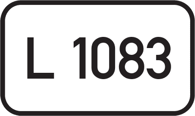Straßenschild Landesstraße L 1083