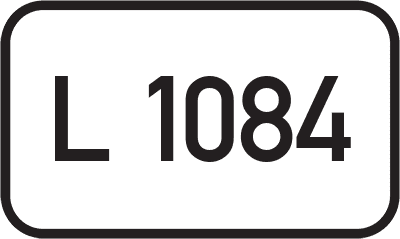 Straßenschild Landesstraße L 1084
