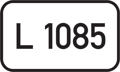 Straßenschild Landesstraße L 1085