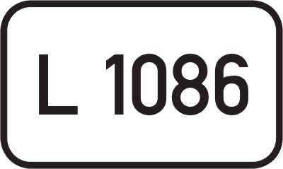 Straßenschild Landesstraße L 1086