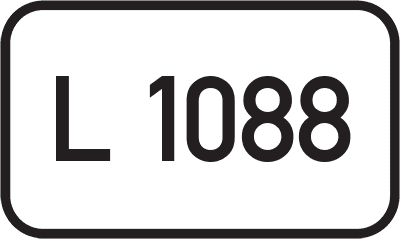 Straßenschild Landesstraße L 1088