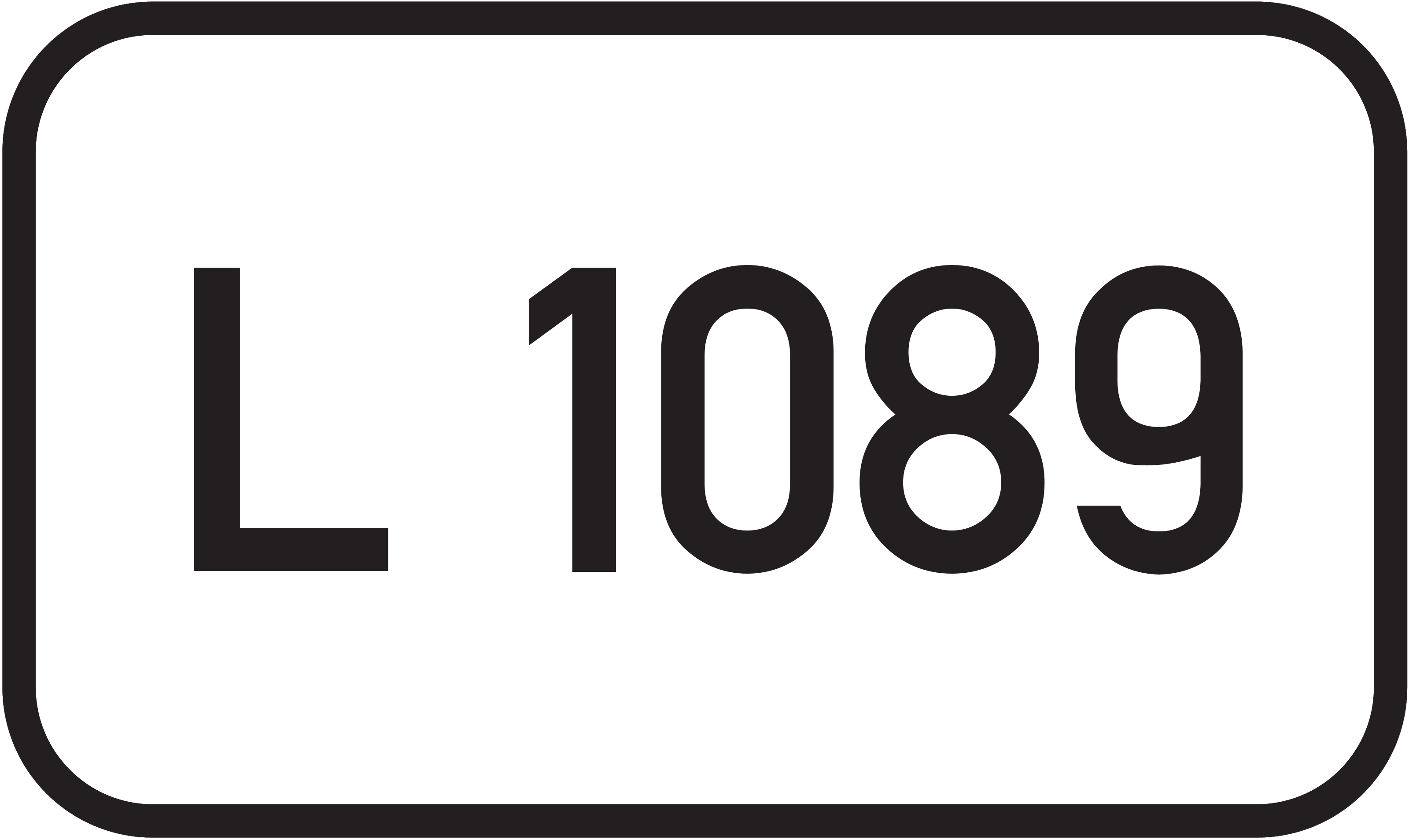 Straßenschild Landesstraße L 1089