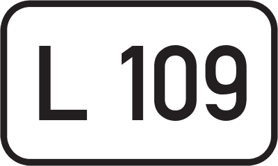 Straßenschild Landesstraße L 109