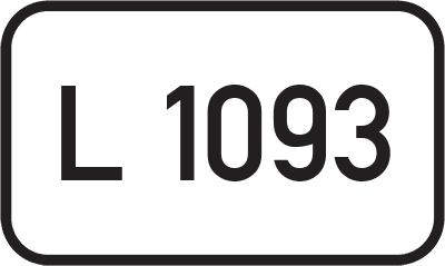 Straßenschild Landesstraße L 1093