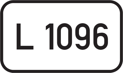 Straßenschild Landesstraße L 1096