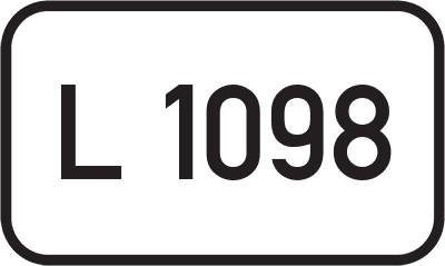 Straßenschild Landesstraße L 1098