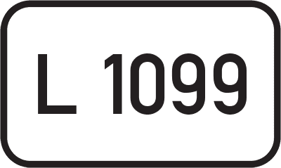Straßenschild Landesstraße L 1099