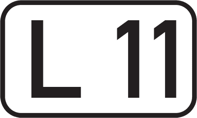 Straßenschild Landesstraße L 11