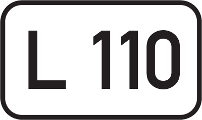 Straßenschild Landesstraße L 110