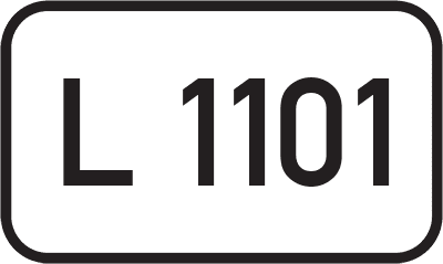 Straßenschild Landesstraße L 1101