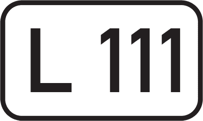Straßenschild Landesstraße L 111