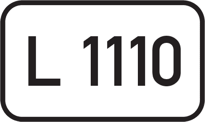 Straßenschild Landesstraße L 1110