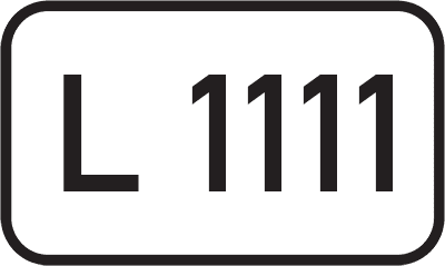Straßenschild Landesstraße L 1111