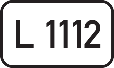 Straßenschild Landesstraße L 1112