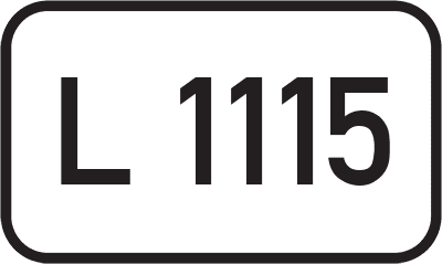 Straßenschild Landesstraße L 1115